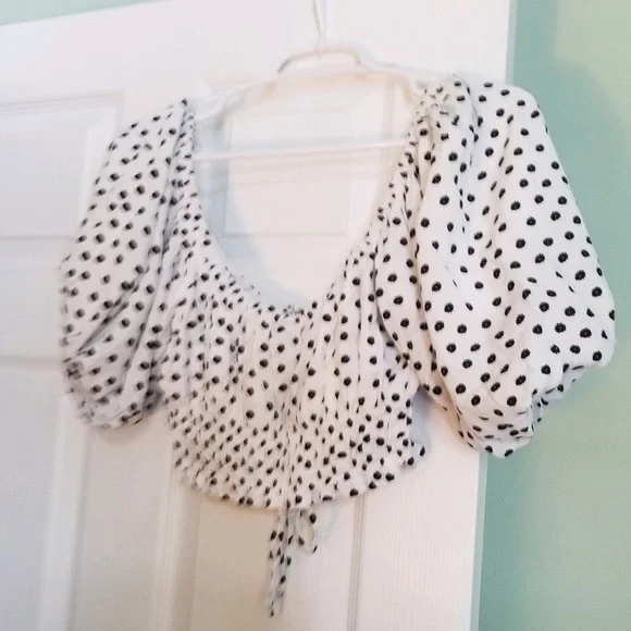 Polka dot crop top - Picture 4 of 4